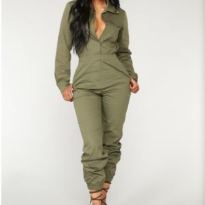 Fashion Nova Aviator Babe Jumpsuit